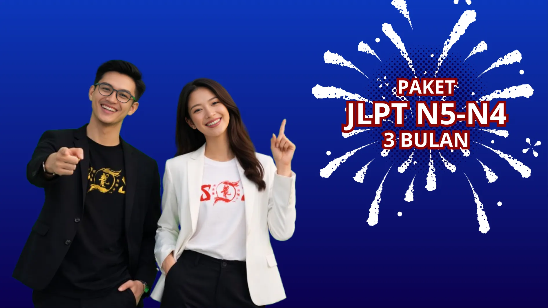 Paket JLPT N5-N4 3 Bulan