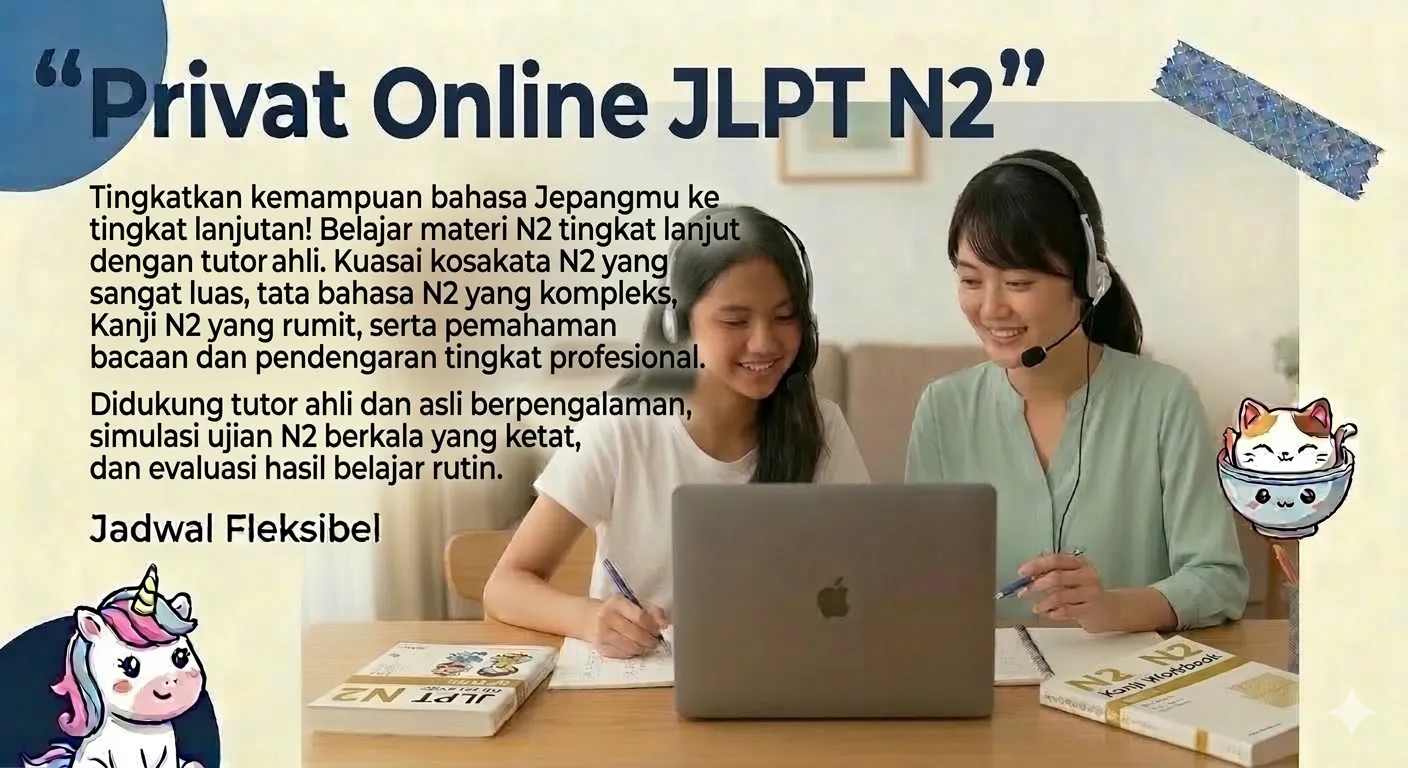 Privat Bahasa Jepang Online N2